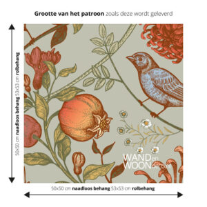 grootte-patroon-BIRDY-olive-sprig