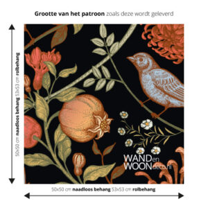 grootte-patroon-BIRDY-zwart-